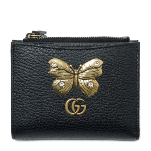 GUCCI/古驰 女士牛皮小蜜蜂短款零钱包钱包