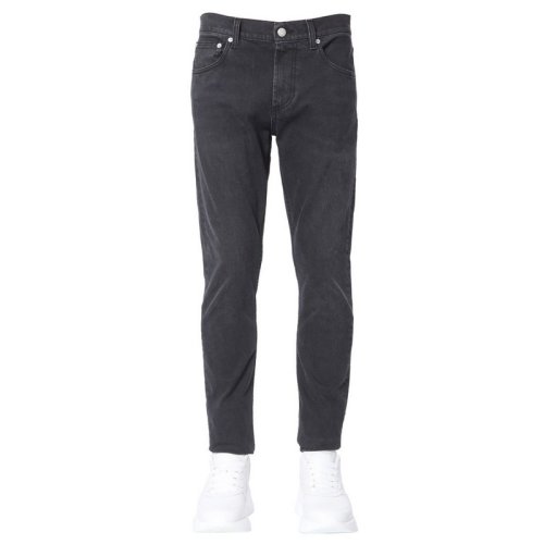  Alexander McQueen/亚历山大麦昆 男士黑色棉质牛仔裤 567861 QNY77 1001 PLFSX