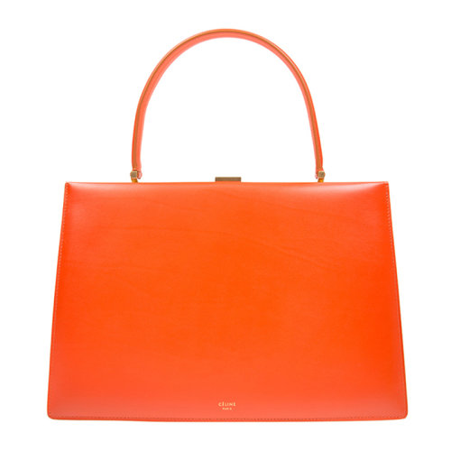 CELINE/赛琳  刘雯同款 CLASP系列 女士小牛皮简约时尚复古手提包