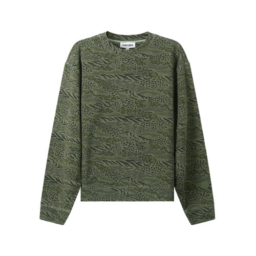 KENZO/高田贤三 男士棉质圆领长袖卫衣运动衫 5SW025 4ML