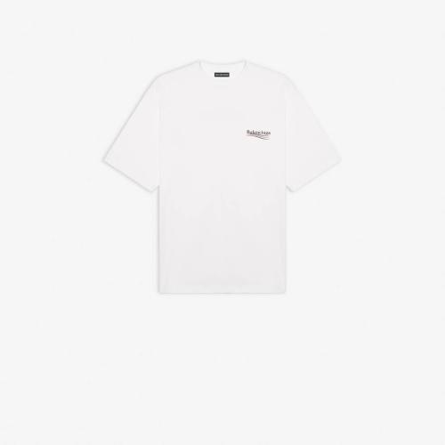  BALENCIAGA巴黎世家 22年春夏 女士 短袖T恤 Political Campaign 宽松T恤 620941TIV529040 预定商品1-3周发货