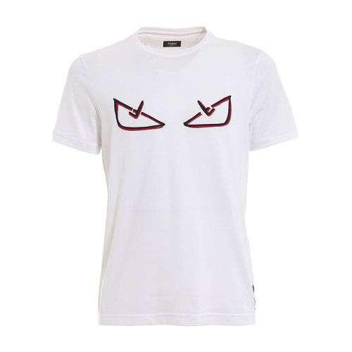 FENDI/芬迪 19年春夏 圆领 男性 小恶魔 休闲 男士短袖T恤 FY0894A6ZG F0QA0
