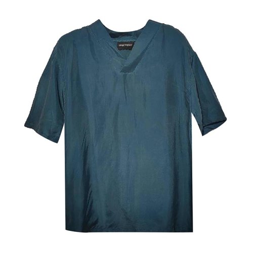 Emporio Armani/安普里奥阿玛尼 青绿色男士短袖T恤