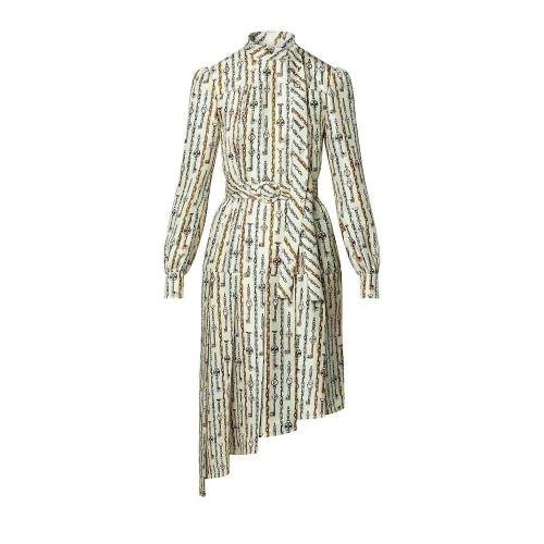  LV路易威登 22年秋冬 女士 连衣裙 不对称长袖连衣裙 1AA9MX 1AA9MY 1AA9MZ 1AA9MW 1AA9MV