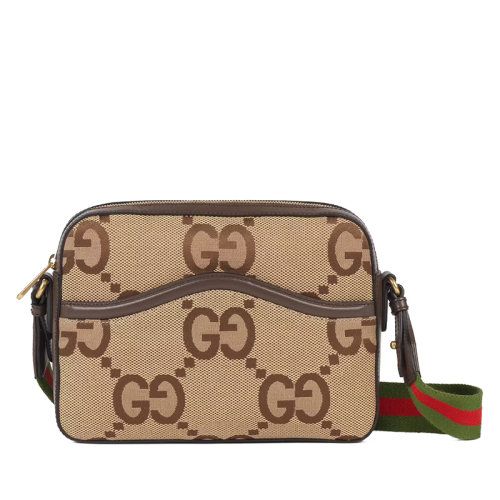 GUCCI/古驰  男士老花帆布皮革大号斜挎单肩包675891UKMDG2570