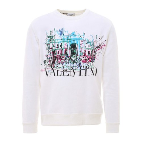  Valentino/华伦天奴 男士白色棉质卫衣 VV3MF14M7AD 33U PLFSX