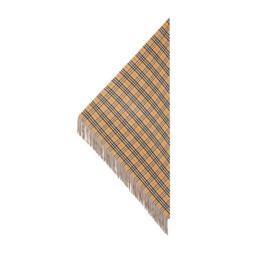 BURBERRY/博柏利 女士经典格纹英伦风卡其色格纹围巾围脖 4068871