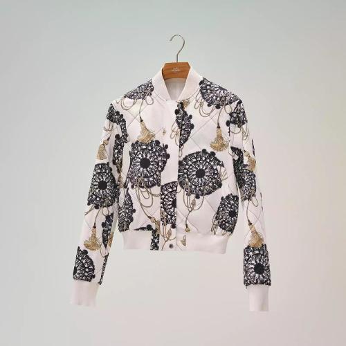  HERMES爱马仕 22年秋冬 女士 长袖衬衫 Blouson bombers reversible H2E0156DJ9038