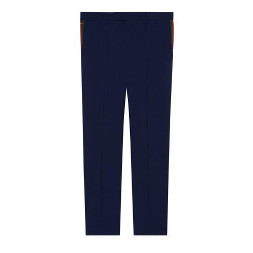  GUCCI古驰 22年秋冬 男士 羊毛马海毛长裤 698813 Z8A18 4020