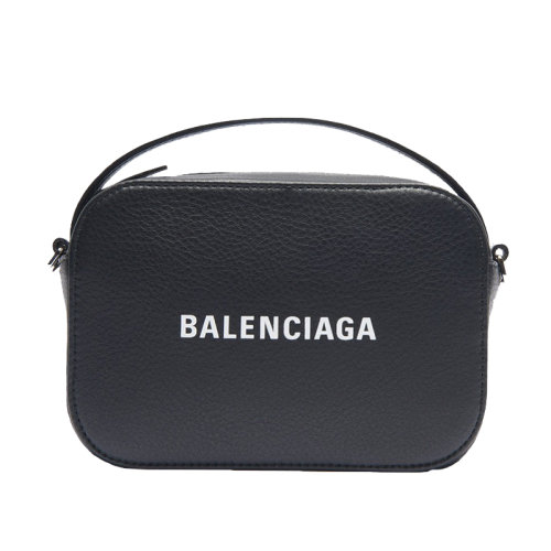 Balenciaga/巴黎世家   男士黑色光滑小牛皮相机包XS款斜挎包608653DLQ4N1000