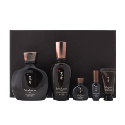 Sulwhasoo/雪花秀男士套盒(精华露140ml 乳液90ml 洁面乳15ml 精华露15ml 乳液8ml)新疆不发货