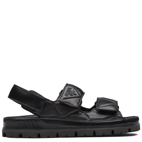 PRADA/普拉达 女士黑色软羊革凉鞋1X721M_038_F0002_F_020