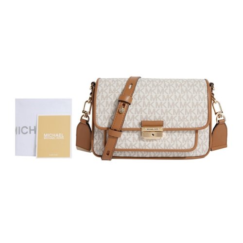 MICHAEL KORS 迈克 科尔斯 Bradshaw 中号老花信封包 /单肩包  香草白 30S1G2BM2B VANILLA ACRN