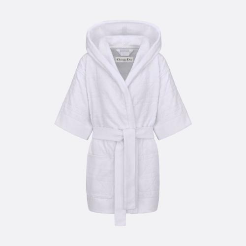  DIOR迪奥 22年春夏 女士 连衣裙 Dior Chez Moi 短款连帽睡袍 211V61A4424_X0100