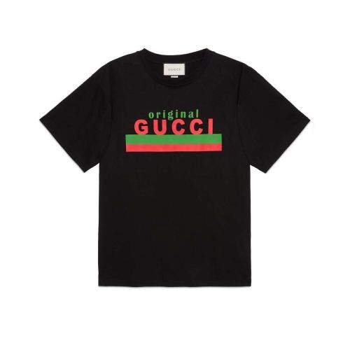  GUCCI古驰 22年秋冬 男士 “Original Gucci”印花超大造型T恤 616036 XJCOQ 1082