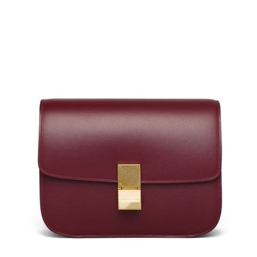 CELINE/赛琳  经典款BOX女士中号牛皮金扣单肩手拿包 （多色可选）