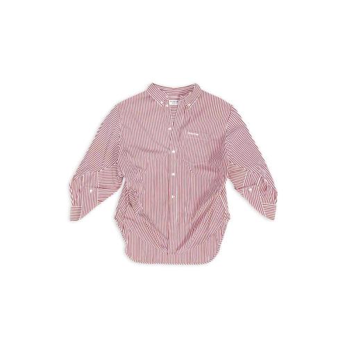 BALENCIAGA巴黎世家 22年秋冬 女士 长袖衬衫 BB CORP SWING TWISTED SHIRT 671663TIM369030