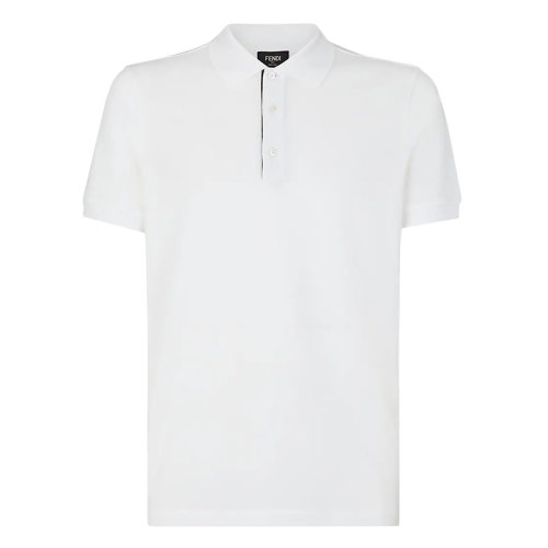 FENDI/芬迪 男士白色纯棉短袖POLO衫FY0985AAONF0QA0