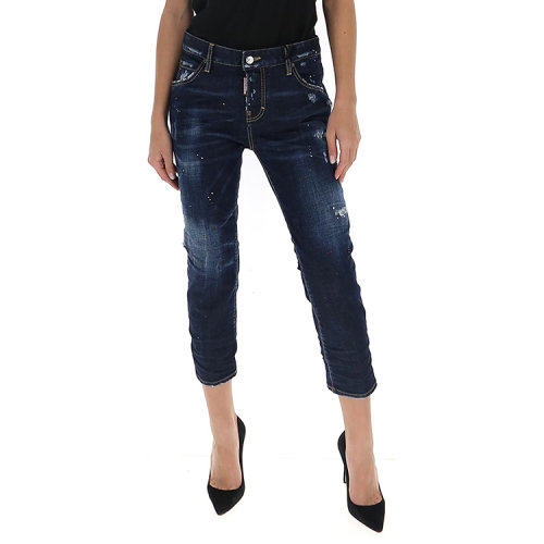 Dsquared2/D二次方  春夏 服装 女性 蓝色 女士牛仔裤 S75LB0267 S30664 470