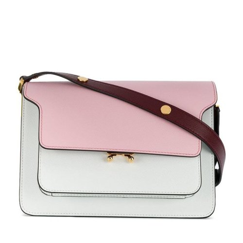 MARNI/玛尼 19年春夏 小方包 女性 锁扣 拼色 拼色 单肩包 SBMP0003U5#LV520#Z172N