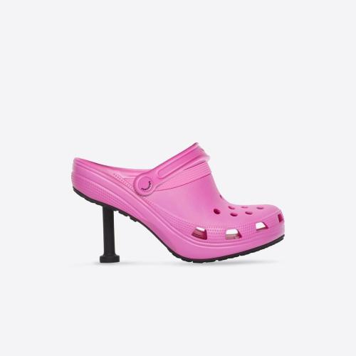  BALENCIAGA巴黎世家 22年秋冬 女士 高跟凉鞋 Crocs? Madame 80mm 677390W1S8E5300