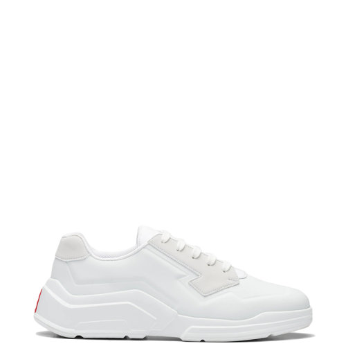 PRADA/普拉达 22年新款 Polarius系列 男士白色织物未来主义风格运动鞋4E3566_3LED_F0009