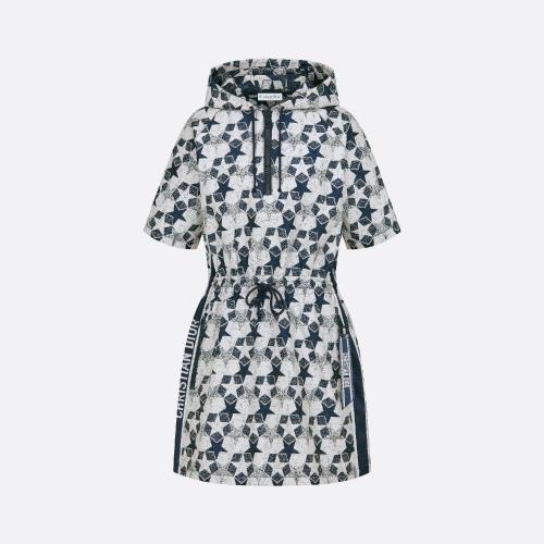  DIOR迪奥 22年春夏 女士 连衣裙 短款连帽连衣裙 217R40A2977_X5803