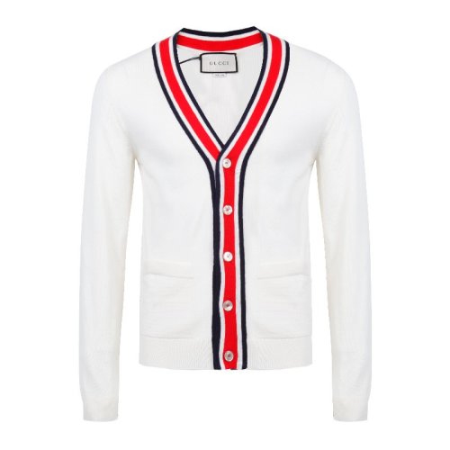  GUCCI/古驰 男士白色羊毛针织衫 576806 XKAUL 9133 PLFSX