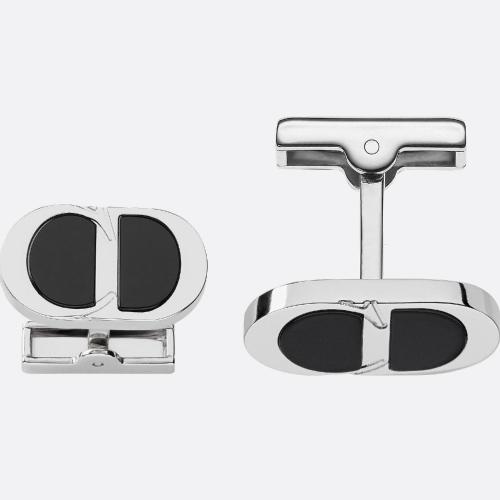  DIOR迪奥 22年秋冬 男士 袖扣 CD Icon 袖扣 C0157HOMST_D992 预定商品1-3周发货
