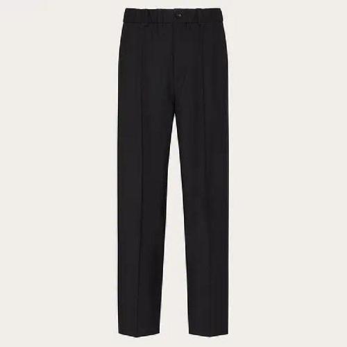  VALENTINO华伦天奴 22年春夏 男士 休闲裤 马海毛长裤 WV3RBG9025S0NO 预定商品1-3周发货