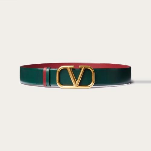  VALENTINO华伦天奴 22年秋冬 男士 腰带 CEINTURE VLOGO SIGNATURE RéVERSIBLE EN VEAU. HAUT