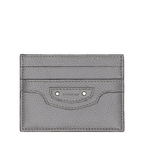 Balenciaga/巴黎世家 NEO CLASSIC系列 男士灰色小牛皮卡片夹64010915Y0Y1219