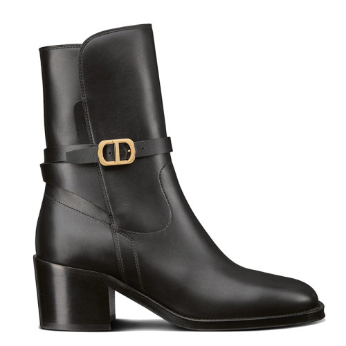 DIOR/迪奥      EMPREINTE系列 女士黑色小牛皮高跟踝靴KCI717VEA_S900