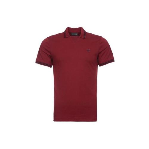  ARMANI/阿玛尼 阿玛尼 男士酒红色棉质短袖polo衫 3Z1F631JPRZ0340 PLFSX