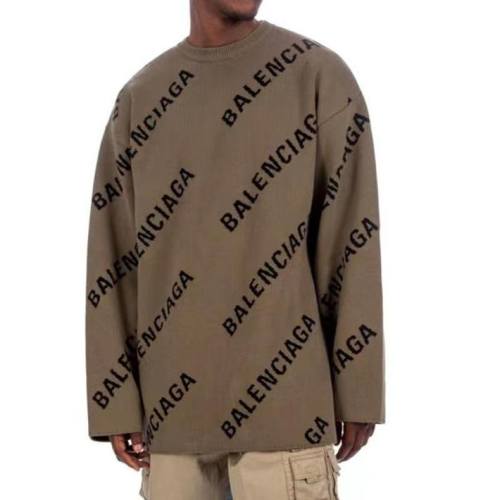 Balenciaga/巴黎世家 女士棕色羊毛针织衫 657401 T3200 2900