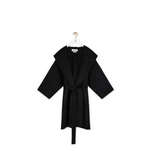 LOEWE罗意威 女士 大衣 羊毛和羊绒连帽大衣 S2291340PA-1100 预定商品1-3周发货