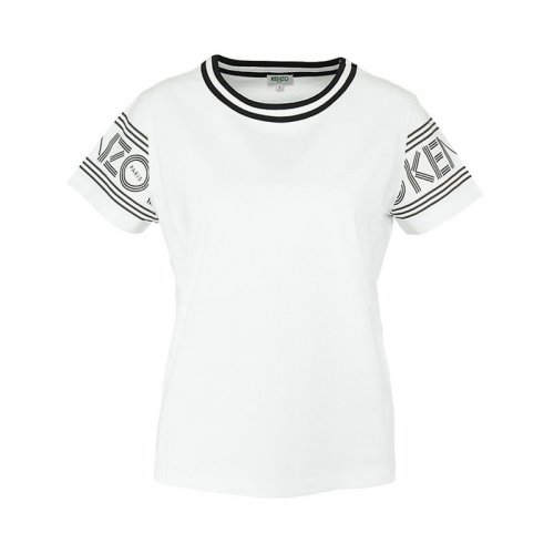  KENZO/高田贤三 女士白色棉质短袖T恤 F652TS793 985 01 PLFSX
