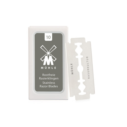 MUHLE/穆乐德国原装进口剃须刀片传统老式刀片 10片装