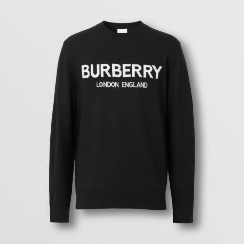  BURBERRY 22年秋冬 男士 徽标嵌花羊毛混纺针织衫 80548961