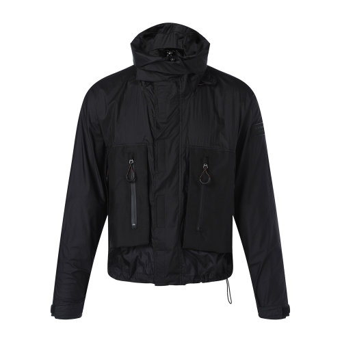 BURBERRY/博柏利 黑色隐藏式连帽男士夹克