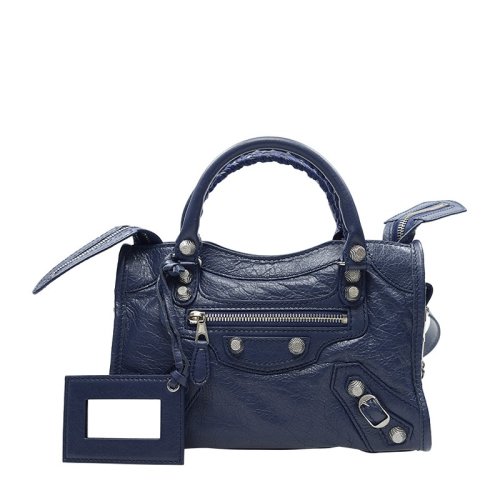  Balenciaga/巴黎世家 女士蓝色羊皮革斜挎包 309544 D94JN 1365 PLSX