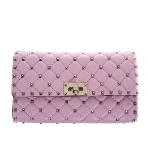  Valentino/华伦天奴 女士粉色小牛皮斜挎包 QW2B0137 NAP CY4 PLSX