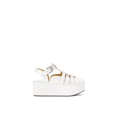  LOEWE罗意威 22年秋冬 女士 高跟凉鞋 Wedge sandal in calfskin L815S10X13-1950