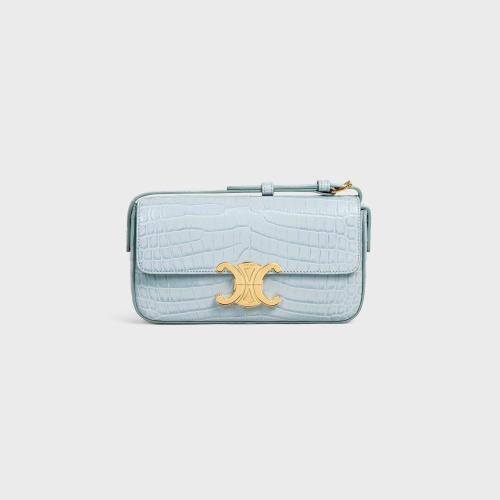 CELINE赛琳思琳 22年秋冬 女士 单肩包 SHOULDER BAG TRIOMPHE CROCODILE 194144BF6.07IC