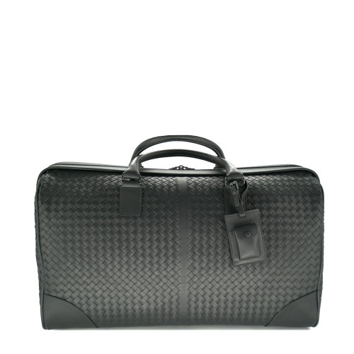 BottegaVeneta/葆蝶家 男士经典款编织牛皮革简约大气旅行包152229V4651