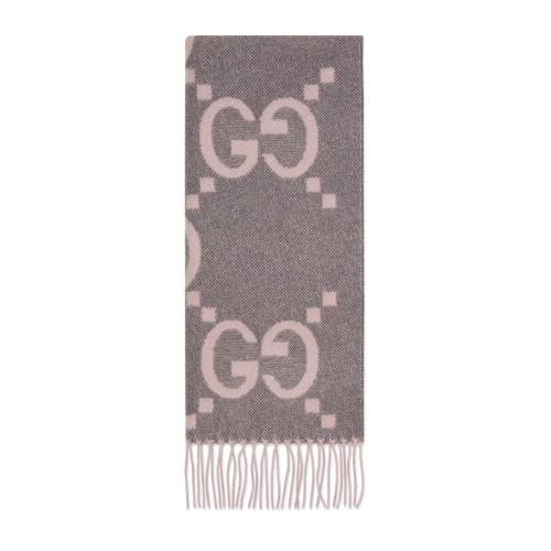  GUCCI古驰 22年秋冬 女士 GG山羊绒提花围巾 674275 3G344 1272