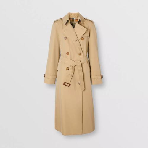  BURBERRY 22年秋冬 女士 滑铁卢版型 – 长款 Heritage Trench 风衣 80457851 预定商品1-3周发货