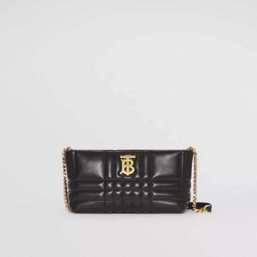  BURBERRY 22年秋冬 女士 Lola - 小号绗缝羔羊皮柔软萝纳包 80573481