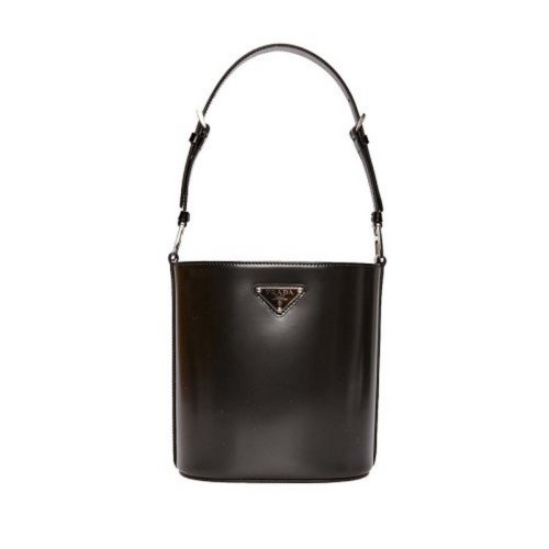  PRADA/普拉达 女士黑色皮革单肩包 1BE059-ZO6#F0002 PLSX