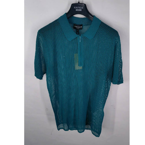 Emporio Armani/安普里奥阿玛尼绿色男士短袖针织衫  N1C06MN136M 517